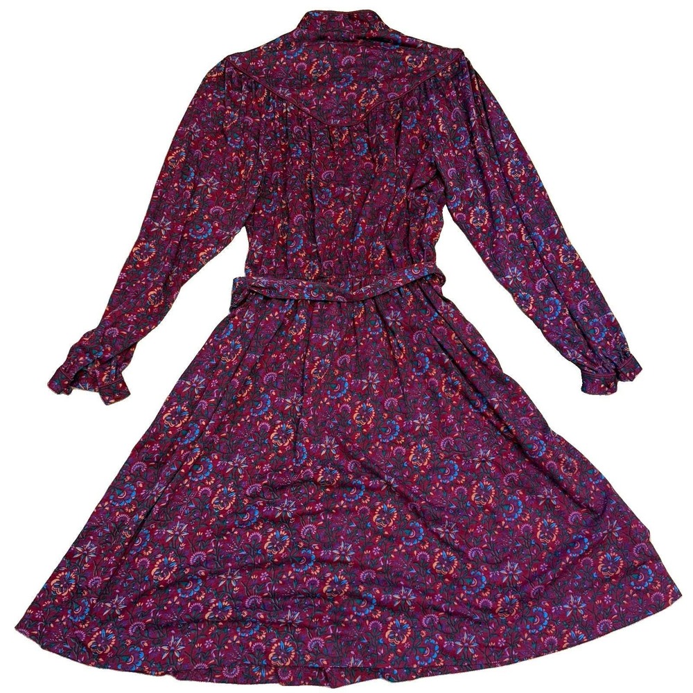 Lanz Dress Small Floral Prairie Long Sleeve Boho Cottagecore Western Vintage 70s - Picture 11 of 14